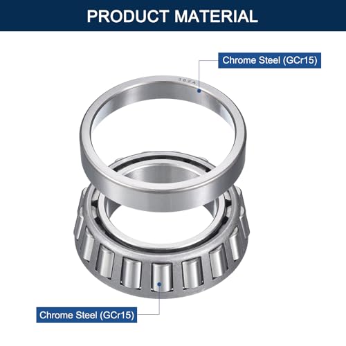 2 Pack 368A/362A Tapered Roller Bearing Cone and Cup Set - size: 368A/362A