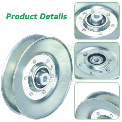 2 Pack 756-3045A Idler Pulley for Cub Cadet LT2042 2166 Lawn Mower - size: 2x756-3045