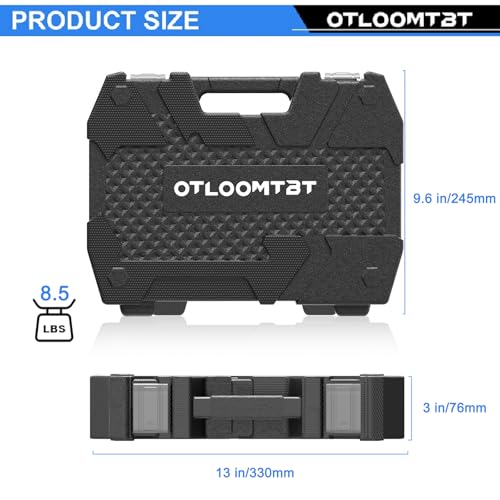 OTLOOMTBT 16PCS 1/2" Drive Impact Socket Set - size: 1/2 Inch 16 PCS