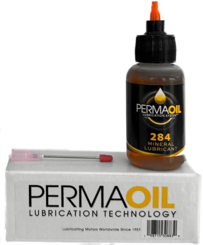 PermaOil 284 Electric Motor Bearing Oil – Lubricant for Motor Bearings, Bushings & Oil Reservoir Systems (1 oz Bottle) - size: 1 oz Bottle