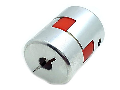 8 x 12.7mm 1/2" CNC Flexible Plum Coupling Shaft Coupler Connect D25 L30