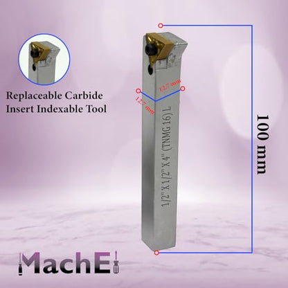 MachEl Straight Shank 3/4-Inch 3-Inch (75 mm) Fly Cutter for Milling & Lathe Machines – Indexable Tool with Replaceable Carbide Insert