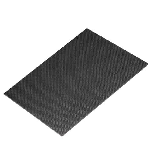 MECCANIXITY 3K Carbon Fiber Plate Panel Sheets, 200 x 300 x 2.5mm Carbon Fiber Board Plate Glossy Laminate Plain Weave Panel Sheets Flexible for RC Aircraft, Model Car, Auto Parts - size: 200 x 300 x 2.5mm/7.87 x 11.8 x 0.1 inches