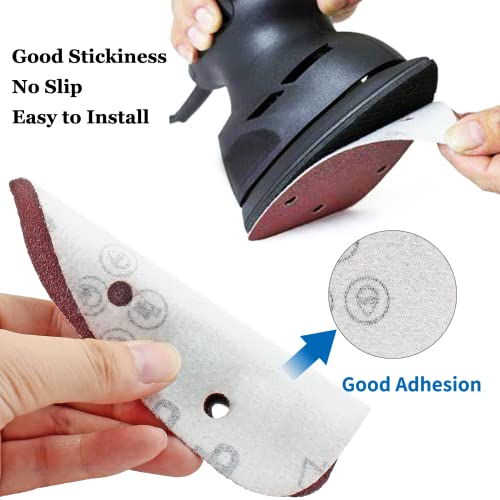 25 Pcs Mouse Detail Sander Sandpaper, 150 Grit, 5 Hole - size: 150 Grit - 25 Pcs
