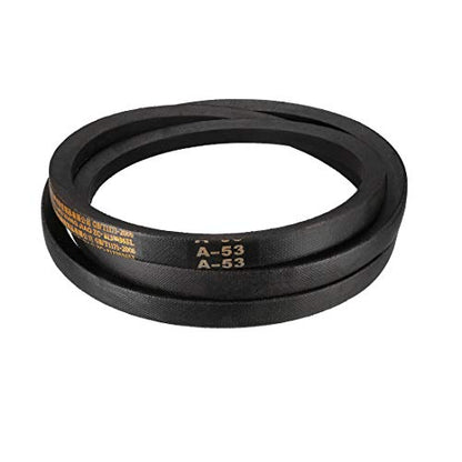 uxcell A53 Drive V-Belts 53" Inner Length 13mm Width 8mm Thick JIS Standard A-Section Rubber Drive Transmission Belt - size: 53"