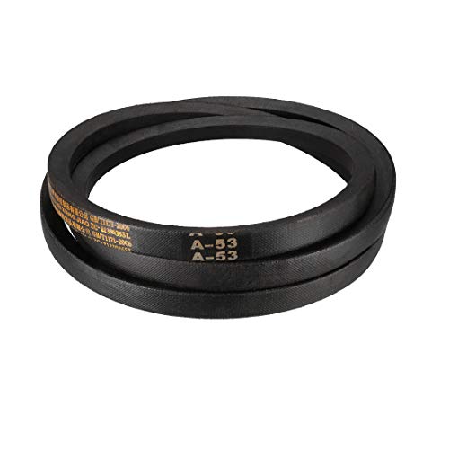 uxcell A53 Drive V-Belts 53" Inner Length 13mm Width 8mm Thick JIS Standard A-Section Rubber Drive Transmission Belt - size: 53"