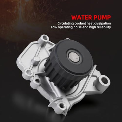 Engine Timing Belt Kit with Water Pump for Honda Civic 1.7L 01-05 - size: for Civic 1.7L