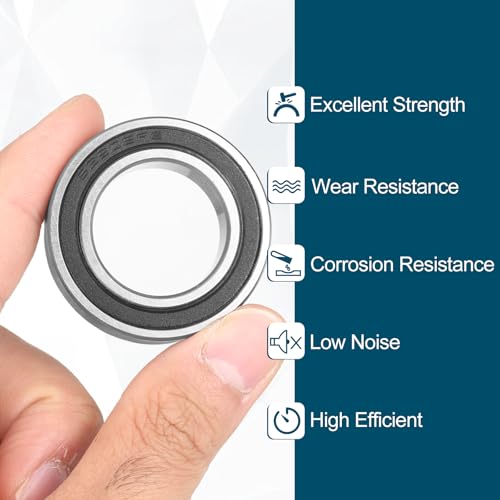 uxcell 4Pcs 254212-2RS Non-Standard Ball Bearings 25mm ID x42mm OD x12mm T - size: 254212-2RS