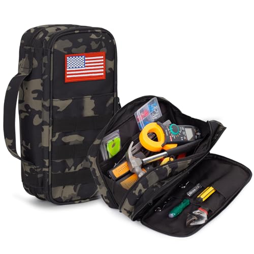 ATRIPACK Tactical Small Tool Bag for Repairmen,Multi-purpose Organiser Bag - color: Camo Black