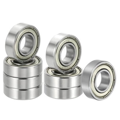 uxcell 8 Pack 699ZZ Deep Groove Ball Bearings, 9x20x6mm Chrome Steel Double Shield Bearing for Electric Motor, Home Appliances, Garden Machinery, (ABEC5) - size: 699ZZ