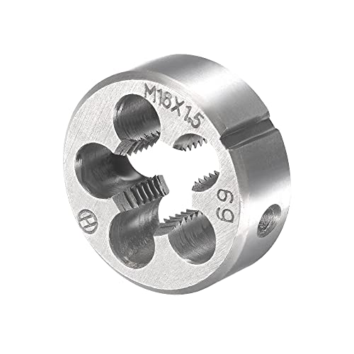 uxcell M16 x 1.5mm Metric Tap and Die Set, Machine Thread Screw Tap with Round Threading Die, Tap & Die Kit for Nut Screw Bolt Thread Repair - size: M16 x 1.5mm