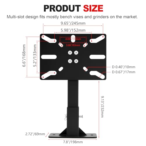 Mount Vise and Grinder, Wall or Table Mount