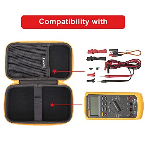 RLSOCO Carrying Case for Fluke 87V / 88V / 77-4 / 87V/E2 / 83V / 86V & EEVblog BM786 & Brymen BM789 Industrial Digital Multimeter (Case Only) - color: Case for 87V