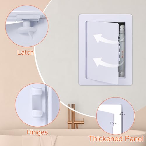 Suteck Plastic Access Panel for Drywall & Ceiling 6 x 9 Inch - size: 6 x 9 inch
