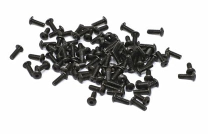 iexcell 100 Pcs #4-40 x 5/16" Alloy Steel 10.9 Grade Hex Socket Button Head Cap Screws Bolts Kit, Black Oxide Finish - size: #4-40 x 5/16"