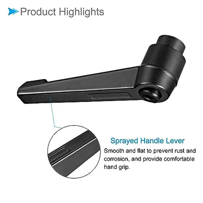 Clamping Lever Handles, M10 Female Thread 73mm Lever, Adjustable Quick Release Locking Rotating Knobs Black - (Applications: for Lathe Machinery), 3-Pieces - color: Black, size: M10 x 73mm