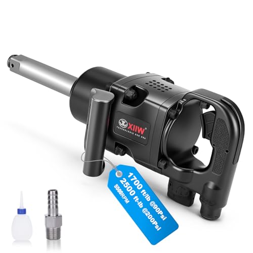 XIIW 1 Inch Air Impact Wrench, Up to 2500ft-lbs Torque, 1 Inch Impact Gun - size: 1 Inch | 2500 ft-lbs