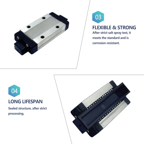 2pcs MGN9H Black Carriage Block Suitable for 9mm Wide MGN9H Linear Guide Rail (Blue) - size: 2pcs MGN9H