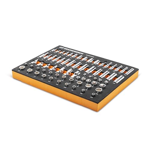 GEARWRENCH 68 Piece 1/4” Drive Master SAE Socket Set | GWMSSKT14SAE - style: 1/4" Chrome Sockets