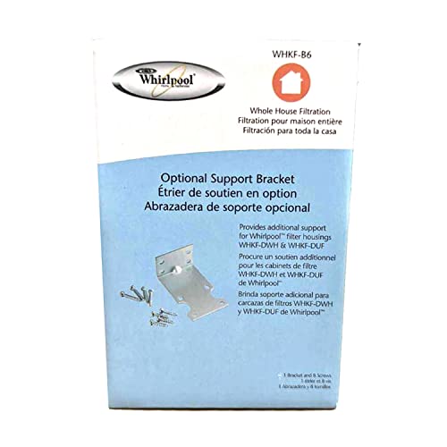 Whirlpool Mounting Brackets for Water Filter Housings #WHKF-B6, Fits ONLY Whirlpool Filter Housings WHKF-DWH and WHKF-DUF, Includes 8 Screws