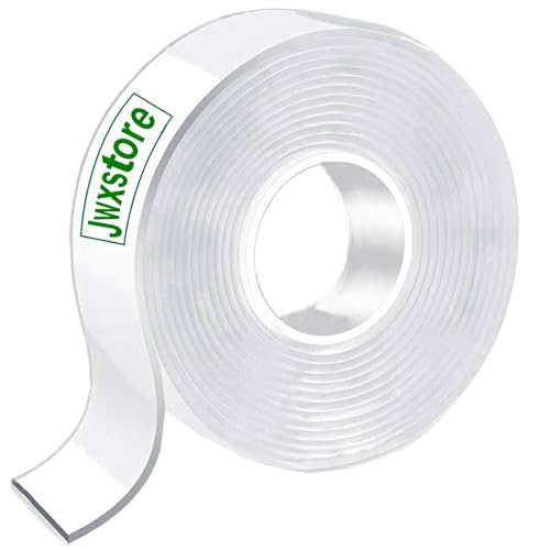 Jwxstore Heavy Duty Invisible Bond Nano Double Sided Mounting Tape, 16.5FT - size: 0.79 Inch x 196 Inch