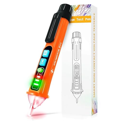 Non Contact Voltage Tester(Orange) - color: Orange Voltage test pen