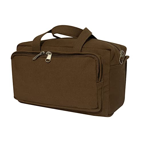 Rothco Mechanics Tool Bag, Heavy‑Duty Canvas Tool Organizer with Zipper Pockets, Compact Portable Tool Storage (Earth Brown) - color: Earth Brown