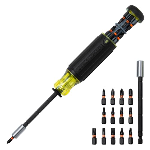Klein Tools 80083 Impact Driver Kit with 7-in-1 SAE Impact Socket Set and 14-in-1 Multi-Bit Adjustable Length Screwdriver, 2-Piece - size: 2-Piece Kit