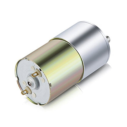 DC 12V 2RPM 기어 모터 하이 토크 전기 마이크로 속도 감소 기어드 모터 편심 출력 샤프트 37mm 직경 기어박스 - color: 2 RPM, size: 12 Volt