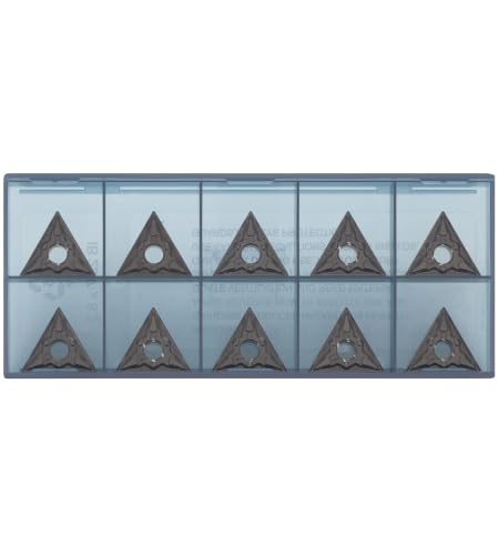 CNC Carbide Inserts TNMG 431 Tnmg220404PM for Metal Lathe Cutting Steel, Semi-Finishing chipbreaker for Turning Cutter, 10 PCS. - size: TNMG220404-MD