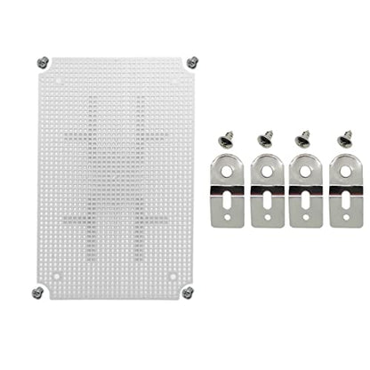 Zulkit Junction Box Mounting Plates (11.42" x 7.48" x 5.51") - size: 11.42" x 7.48" x 5.51"