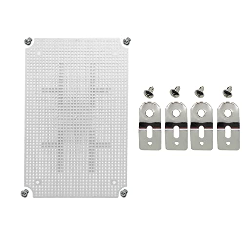 Zulkit Junction Box Mounting Plates (11.42" x 7.48" x 5.51") - size: 11.42" x 7.48" x 5.51"