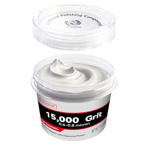 Diamond Paste Polishing Compound, 15,000 Grit, 40 G/1.41 Oz, Mirror Finish - size: 15,000Grit, style: 1.41 oz (40g)