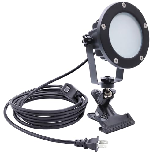 Clip Floodlight 30W LED Work Light IP65 Waterproof 300W Equivalent 11.5ft 3.5m Cord with Plug Lights for Workshop Garage, Construction Site Applicable to Various environments (30W Warm White) - color: 30W Warm White