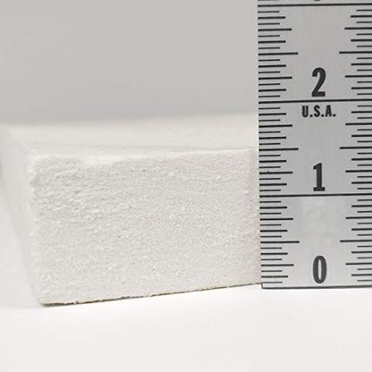 Ceramic Fiber Board Insulation, 2300F-Rated, 36" x 24" x 1 1/2", Pack of 1, for Boiler, Stove, Forge, Kiln, Baffle Board, 1062 - size: 1-1/2" x 36" x 24"