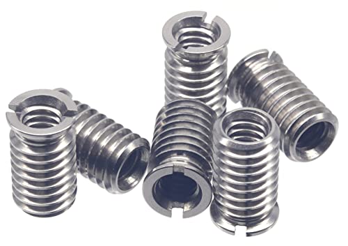 Stainless Steel 1/4"-20 Female to 3/8"-16 Male Convert Screw Adapter (6pcs, 16.5mm) - color: 6pcs, size: 16.5mm