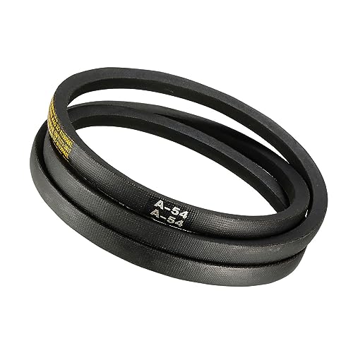 A-54 Drive V-Belt - [54-inch Inside Circumference] A-Section Rubber Drive Belt Wrapped for Transmission Use - size: A-54
