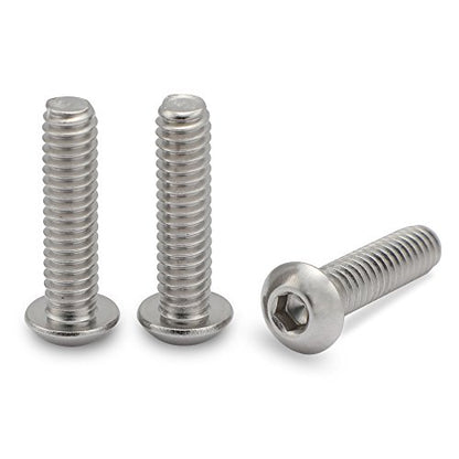 8-32 x 1 Button Head Socket Cap Bolts Screws, 50 PCS - size: 8-32 x 1"
