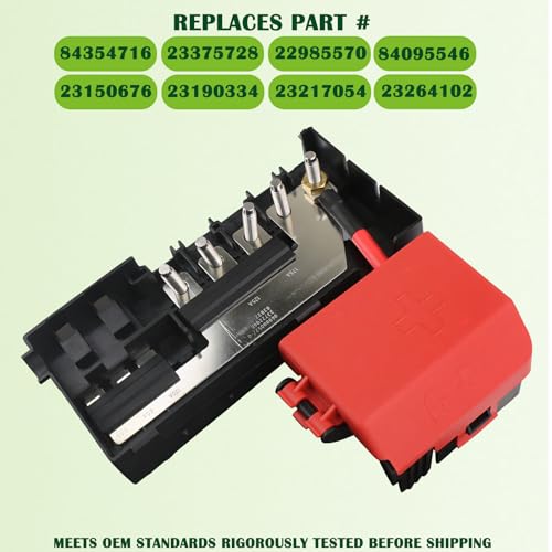 Battery Distribution Fuse Block Compatible with 2014-2020 Chevrolet Chevy Suburban Silverado Tahoe,GMC Yukon Sierra,Escalade Replaces 84354716 - style: 84354716 Fuse Block ‎