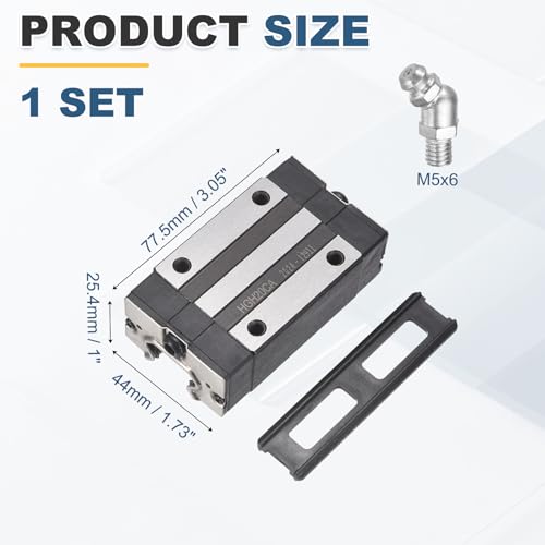 uxcell HGH20CA Linear Slider Block Linear Slider Bearing Carriage