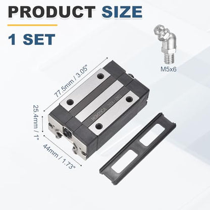 uxcell HGH20CA Linear Slider Block Linear Slider Bearing Carriage