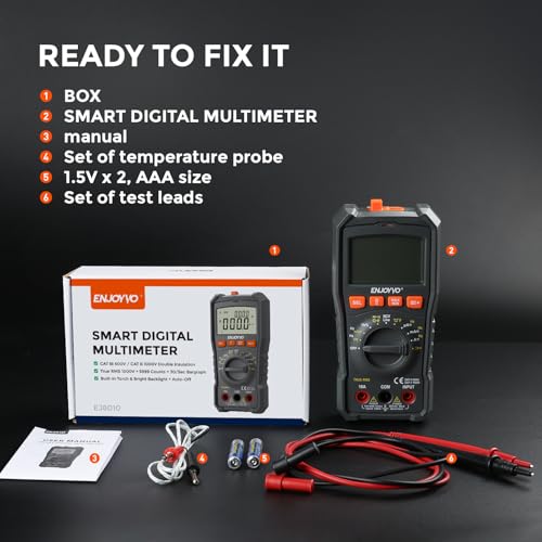 EJ8010 TRMS 5999 Counts Auto-Ranging Digital Multimeter