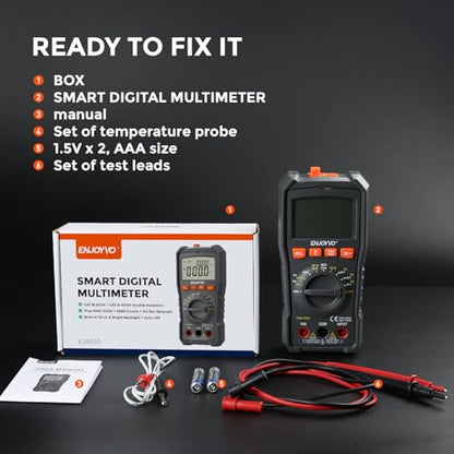 EJ8010 TRMS 5999 Counts Auto-Ranging Digital Multimeter