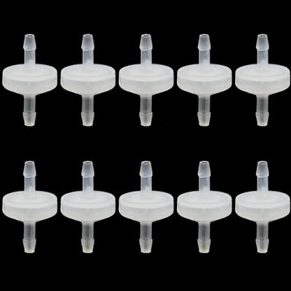 10 Pack 1/8 inch Plastic Check Valve, One Way Barb Hose Inline - size: 1/8 Inch