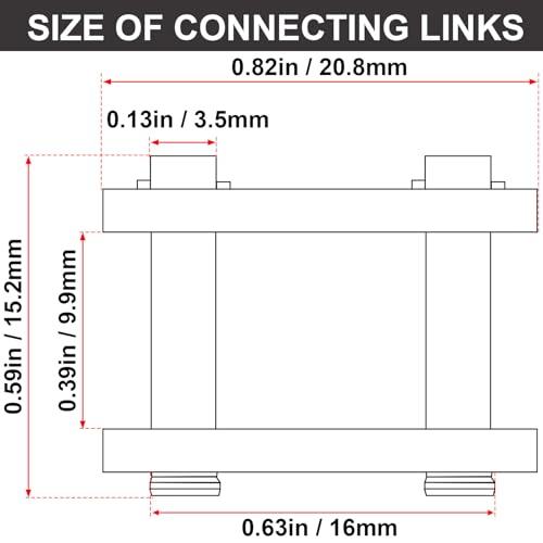 PAGOW 5PCS #41 Roller Chain Connecting Links, Master Connector Link - color: #41, 5pcs