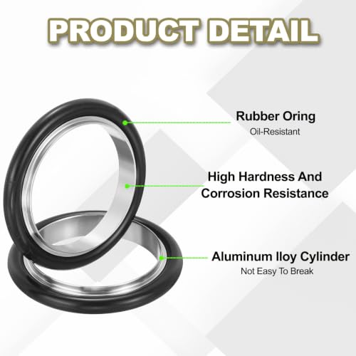 KF16-10 Flange Centering Ring Aluminum Cylinder: 10mmID, 12,17mmOD - size: KF16-10