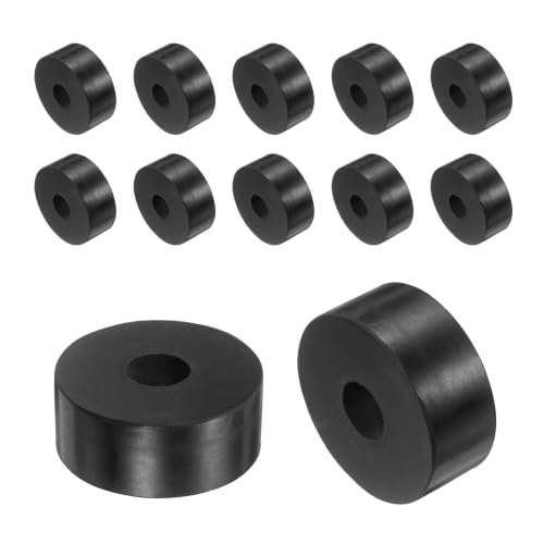 uxcell 12Pcs Rubber Vibration Isolation Washers 50mm OD x 16mm ID x 20mm T - size: 50mm OD x 16mm ID x 20mm Thick