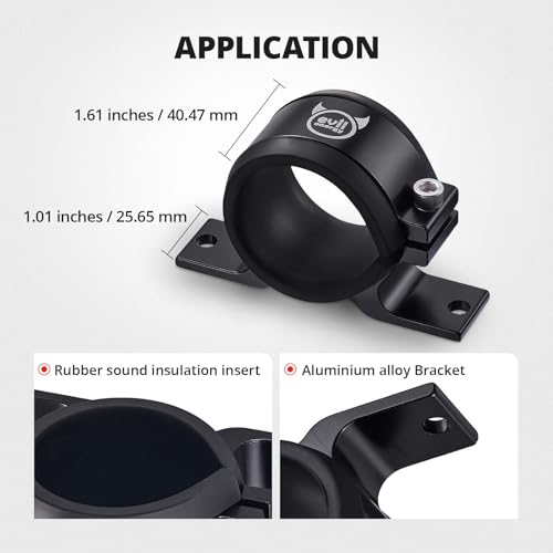 EVIL ENERGY 60MM Fuel Filter Mounting Bracket, Fuel Pump Clamp Holder 2PCS - size: 60mm