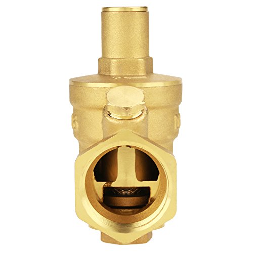 DN25 Water Pressure Regulator 1 inch Water Pressure Regulator Valve Brass Adjustable Water Pressure Reducing Regulator Reducer Meter