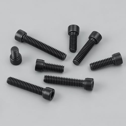 20 PCS M6-1.0 x 50mm Hex Socket Head Cap Screws Bolts, Black Oxide Finish, Allen Socket Drive, 12.9 Grade Alloy Steel M6 Bolts with Hex Wrench - size: M6 x 50mm